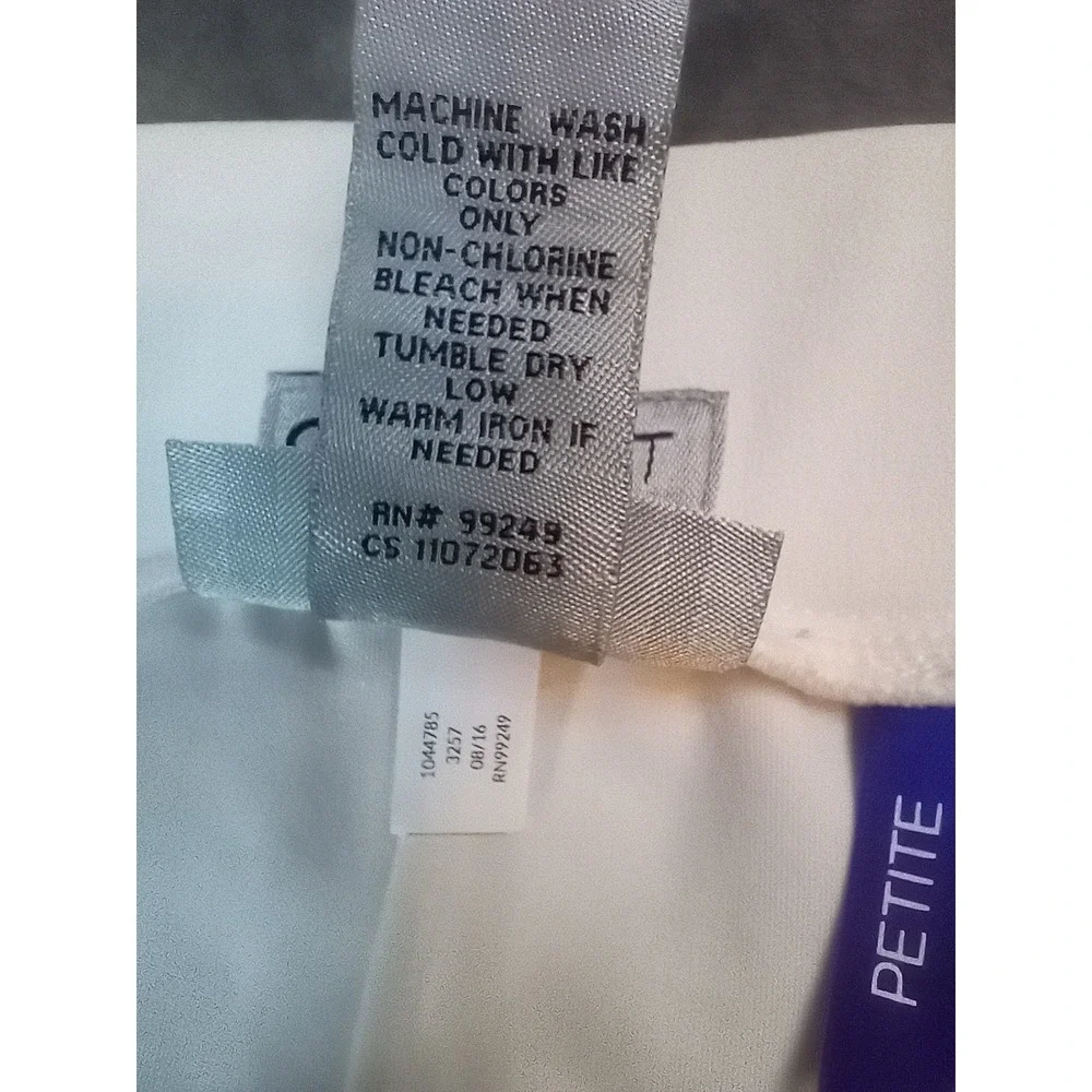 Catherines Crepe Knit Dress Pants 30/32 WP 4XWP White Pull On Ponte Stretch Crop